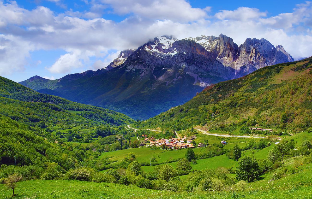 La veduta del parco nazionale di Picos de Europa