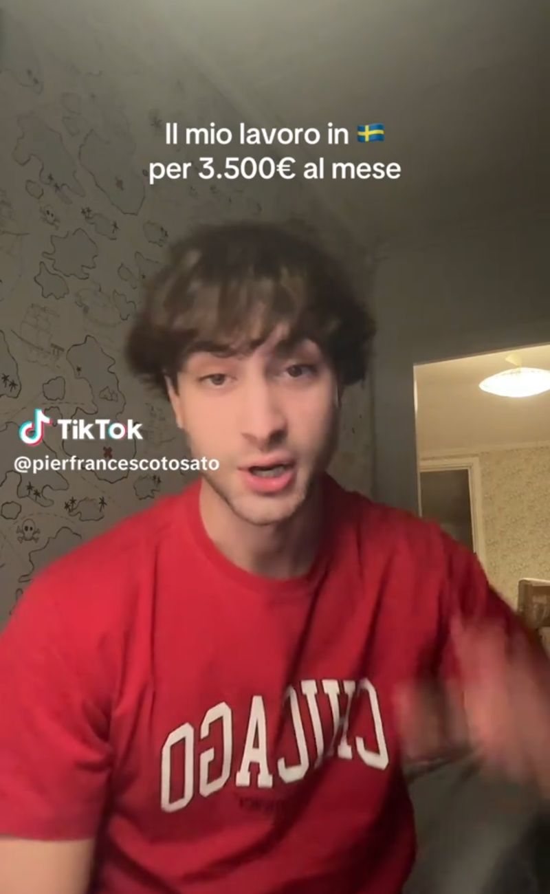 Il video del nostro connazionale che guadagna 3500€ al mese in Svezia.