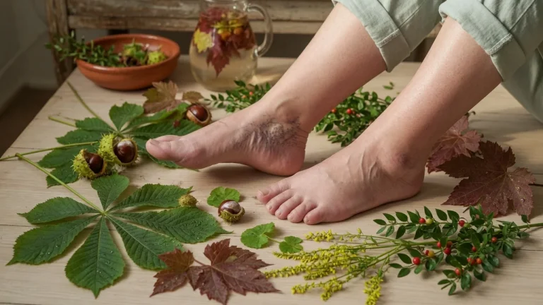 Gambe stanche e pesanti: le erbe officinali che migliorano davvero la circolazione venosa