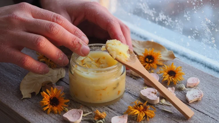 Unguento alla calendula e altea: il balsamo naturale che ripara la pelle screpolata d'inverno