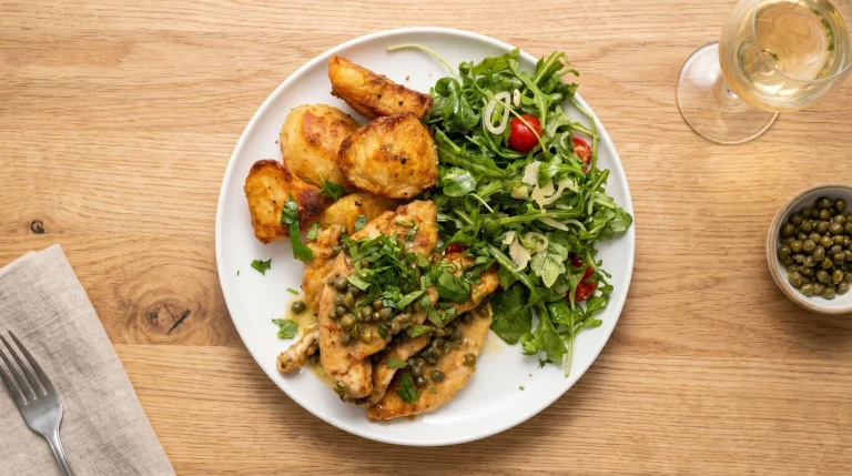 Pollo piccata: la ricetta della nonna con scaloppine al limone e capperi (e il contorno perfetto di patate)