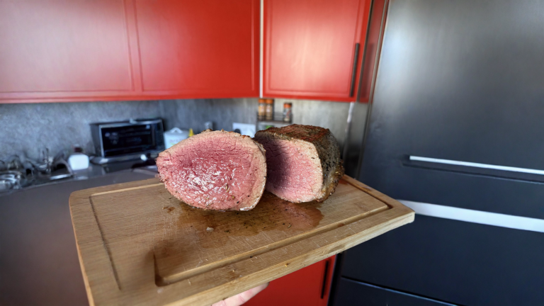 Roast beef senza termometro: la prova dello spiedino sul labbro e i 12 minuti che salvano la fetta rosa